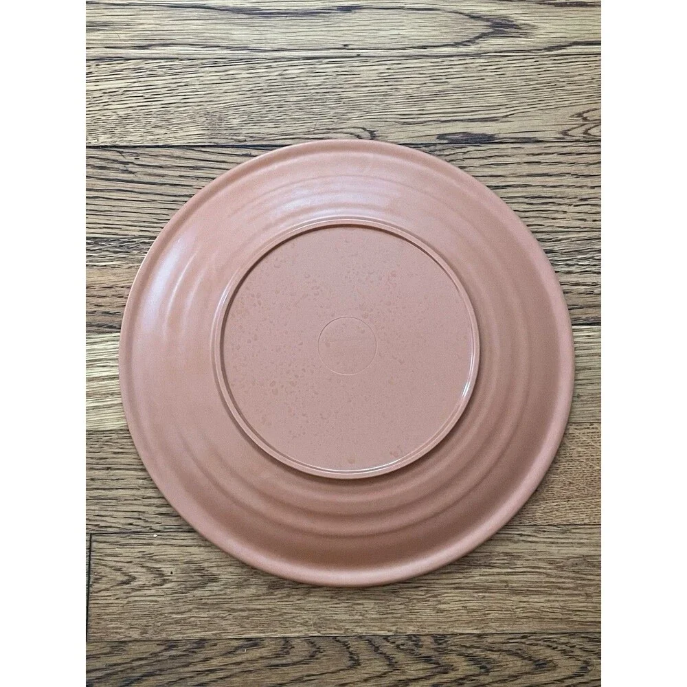 TOMMY BAHAMA Spanish Blue Tile Melamine Terracotta Dinner Plates 10.5